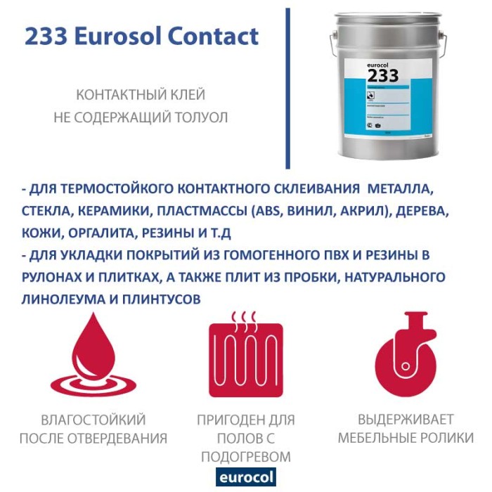 Клей Forbo Eurocol 233 Eurosol Contact, 10 кг