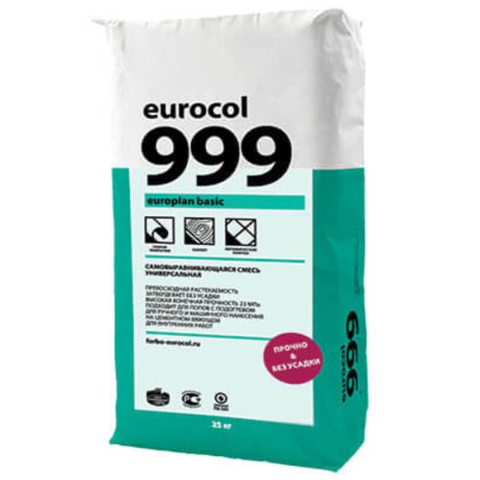 Наливной пол Forbo Eurocol 999 Europlan Basic, 25 кг