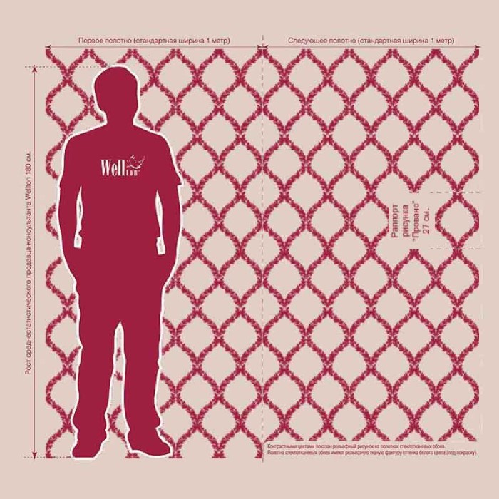 Стеклообои Прованс WD782 Wellton Decor