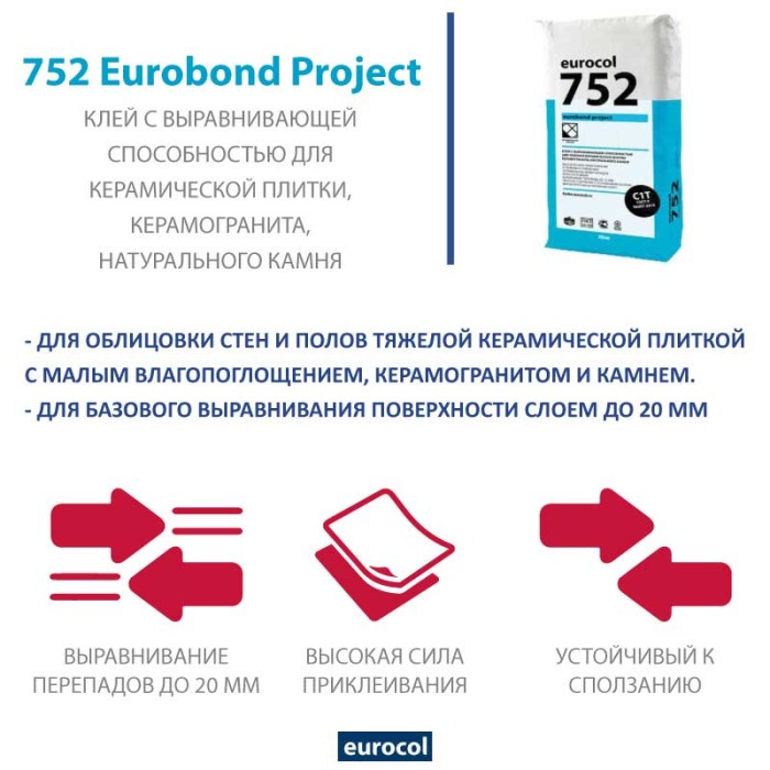 Клей Forbo Eurocol 752 Eurobond Project, 25 кг