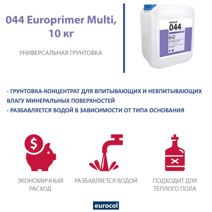 Грунтовка Forbo Eurocol 044 Europrimer Multi, 10 кг