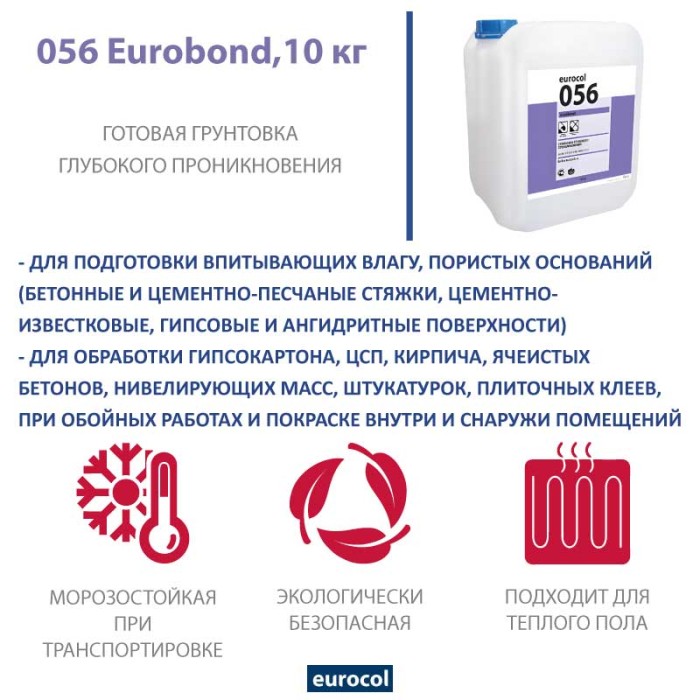 Грунтовка Forbo Eurocol 056 Eurobond, 10 кг
